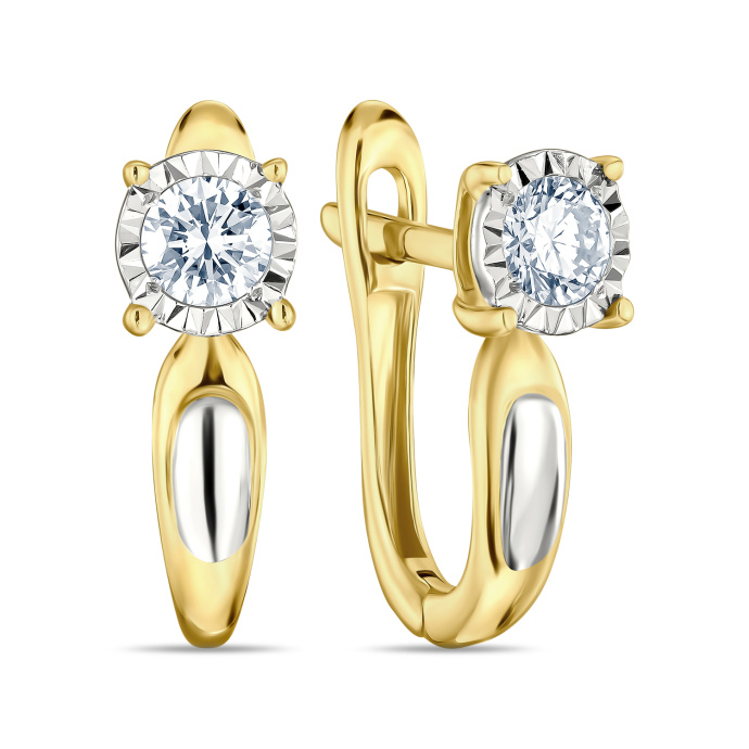 Серьги с бриллиантом - фото 1 Серьги с бриллиантом - фото 1