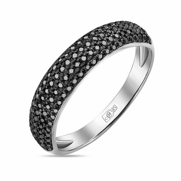 Кольцо с облагороженными бриллиантами R01-34243-B - Фото 1