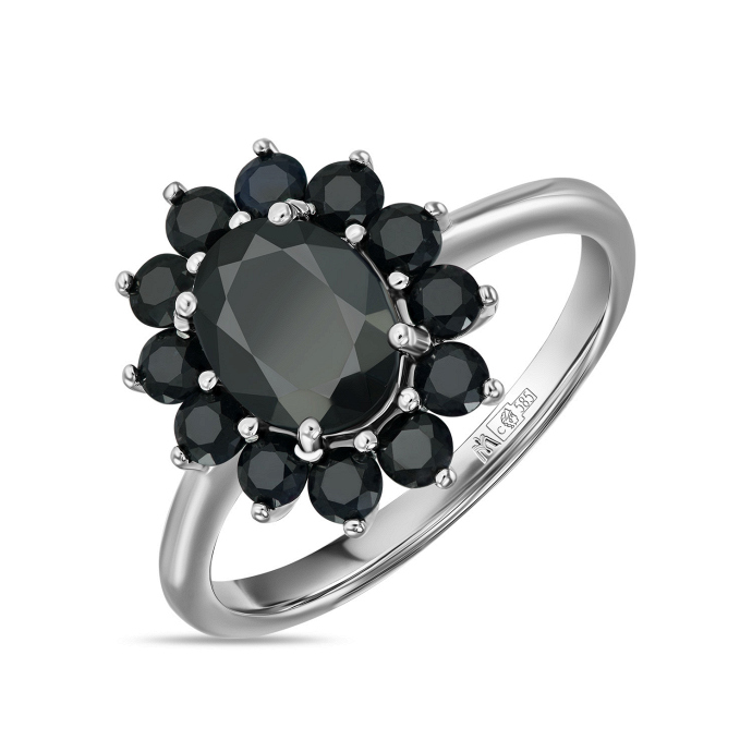 Кольцо с цветными сапфирами - фото 1 Кольцо с цветными сапфирами - фото 1