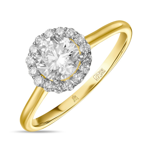 Кольцо с бриллиантом