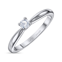 Кольцо с бриллиантом - фото 1