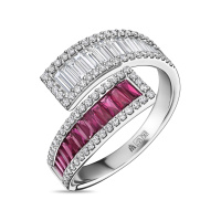 Кольцо с бриллиантами и рубинами - фото 1 Кольцо с бриллиантами и рубинами - фото 1