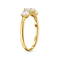 Кольцо с бриллиантами и опалами - фото 2 Кольцо с бриллиантами и опалами - фото 2