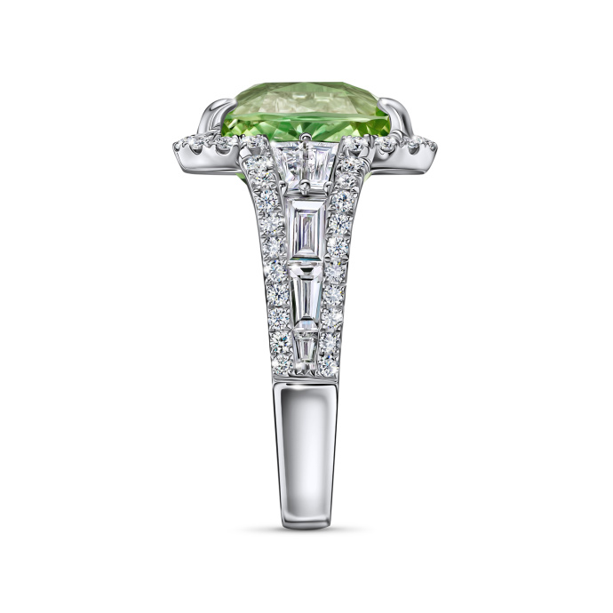 Кольцо с турмалином и бриллиантом - фото 3 Кольцо с турмалином и бриллиантом - фото 3