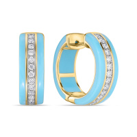 Серьги с керамикой и бриллиантами - фото 1 Серьги с керамикой и бриллиантами - фото 1