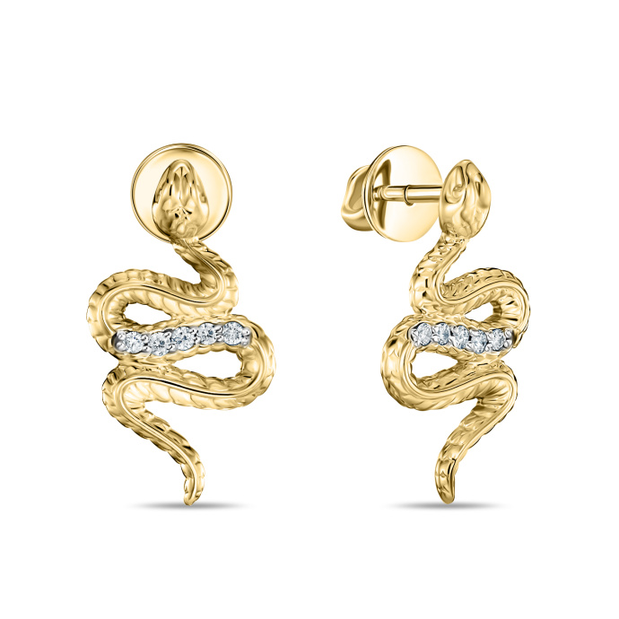 Серьги с бриллиантами - фото 1