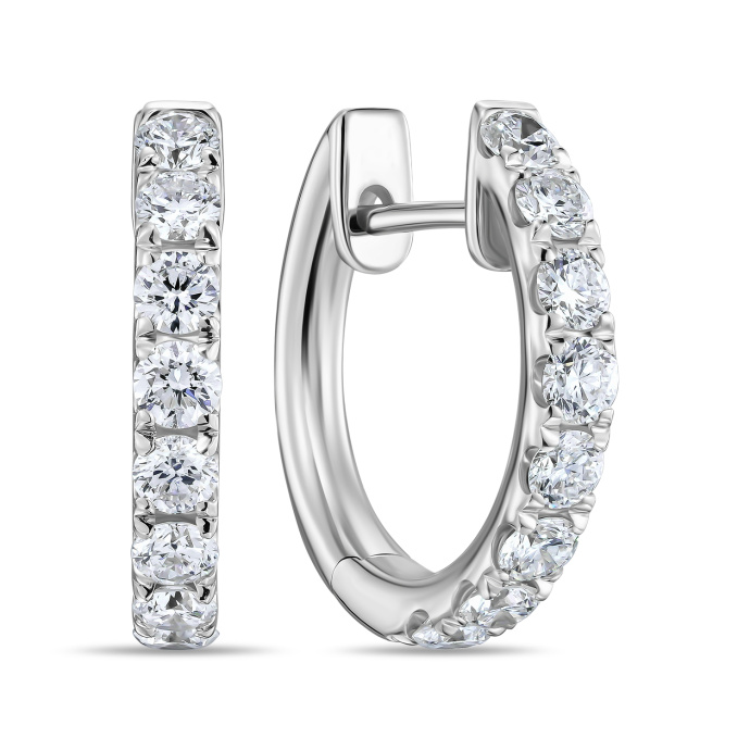 Серьги с бриллиантами - фото 1 Серьги с бриллиантами - фото 1