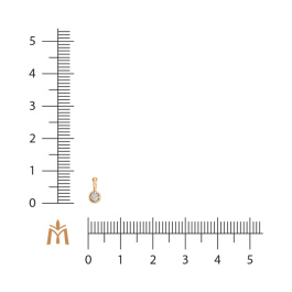 Подвеска с бриллиантом