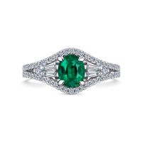 Кольцо с бриллиантами и изумрудом - фото 3 Кольцо с бриллиантами и изумрудом - фото 3