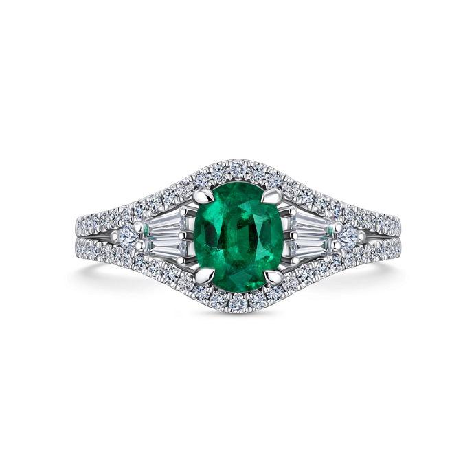 Кольцо с бриллиантами и изумрудом - фото 3 Кольцо с бриллиантами и изумрудом - фото 3