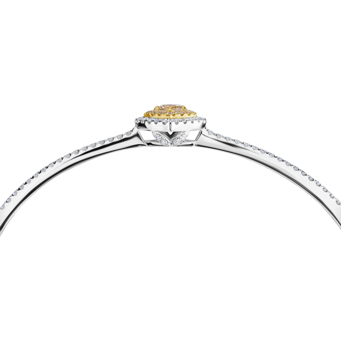 Браслет жесткий с бриллиантами - фото 2