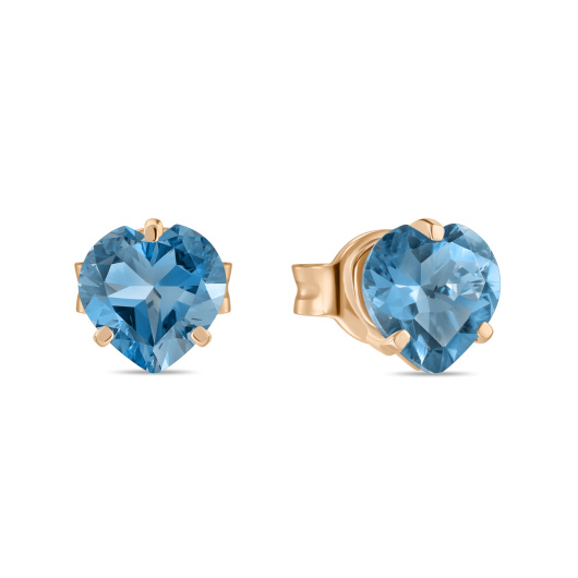 Серьги с лондон топазом