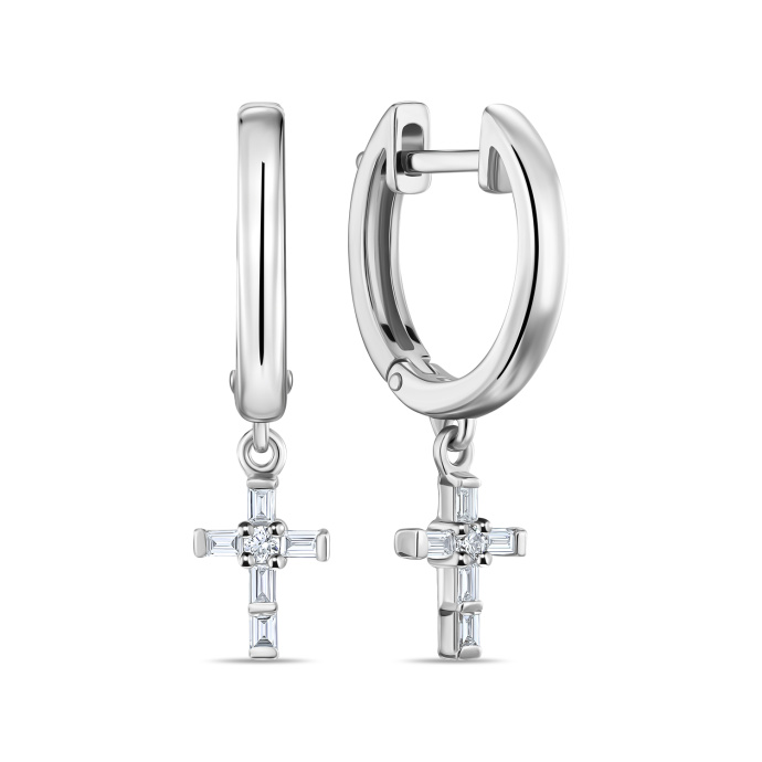 Серьги с бриллиантами - фото 1 Серьги с бриллиантами - фото 1