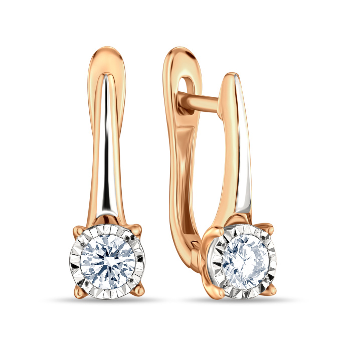 Серьги с бриллиантом - фото 1 Серьги с бриллиантом - фото 1