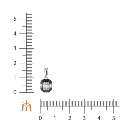 Подвеска с бриллиантами и облагороженными бриллиантами