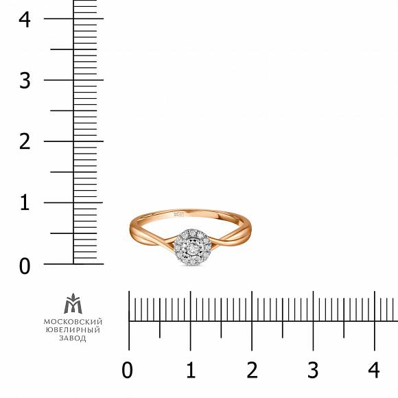 Кольцо с бриллиантами R755-71589R002 - Фото 3
