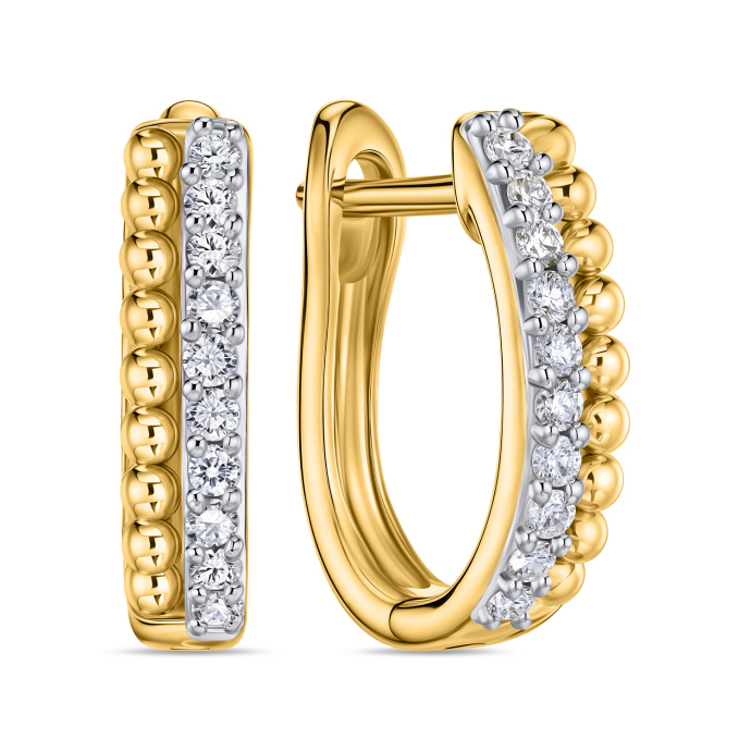 Серьги с бриллиантами - фото 1