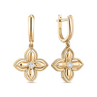 Серьги с фианитами - фото 1 Серьги с фианитами - фото 1