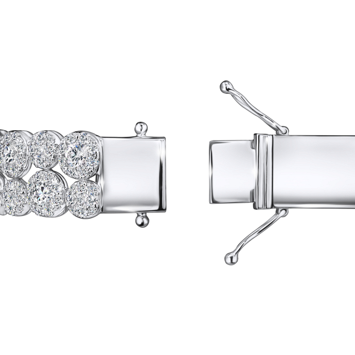 Браслет жесткий с бриллиантами - фото 3