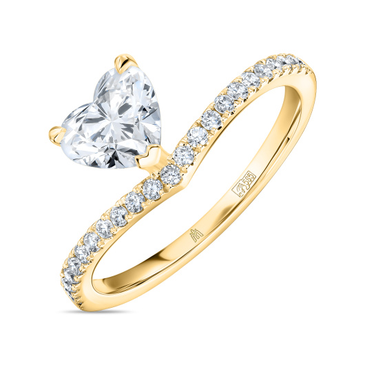 Кольцо с бриллиантом