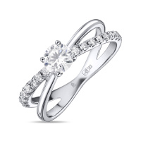 Кольцо с бриллиантом - фото 1