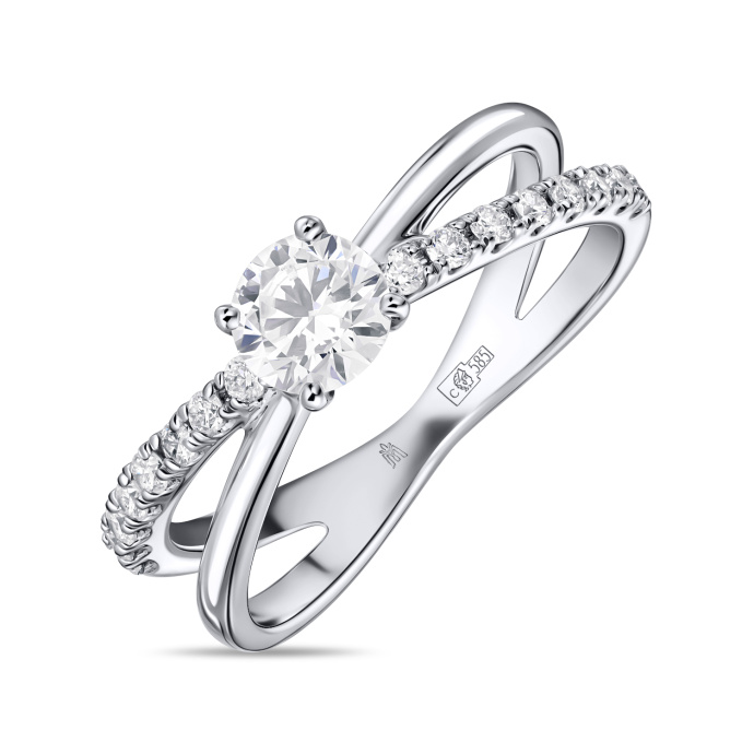 Кольцо с бриллиантом - фото 1