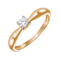 Кольцо с бриллиантом - фото 1