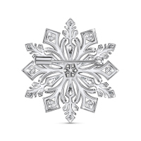 Брошь с бриллиантами и жемчугом - фото 2