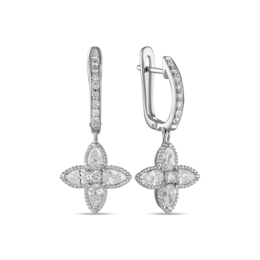 Серьги с бриллиантом