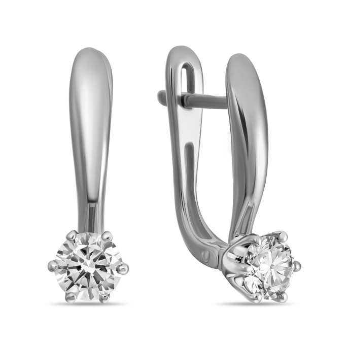 Серьги с бриллиантами - фото 1 Серьги с бриллиантами - фото 1