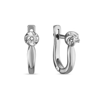 Серьги с бриллиантами - фото 1