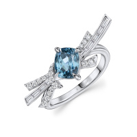 Кольцо с бриллиантами и цирконом - фото 1 Кольцо с бриллиантами и цирконом - фото 1