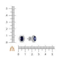 Серьги с сапфирами и бриллиантами - фото 3