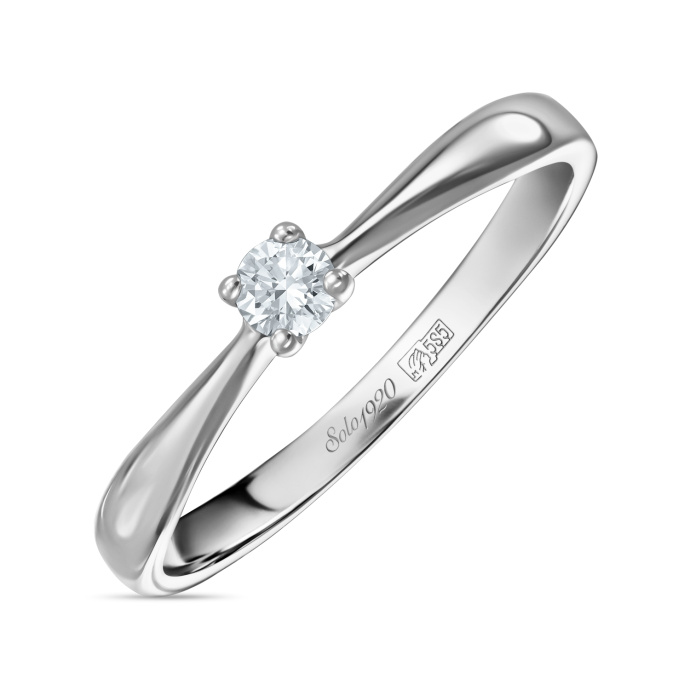 Кольцо с бриллиантом - фото 1 Кольцо с бриллиантом - фото 1