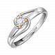 Помолвочное кольцо 585 пробы с бриллиантом R01-SOL82-025-G3 - Фото 2