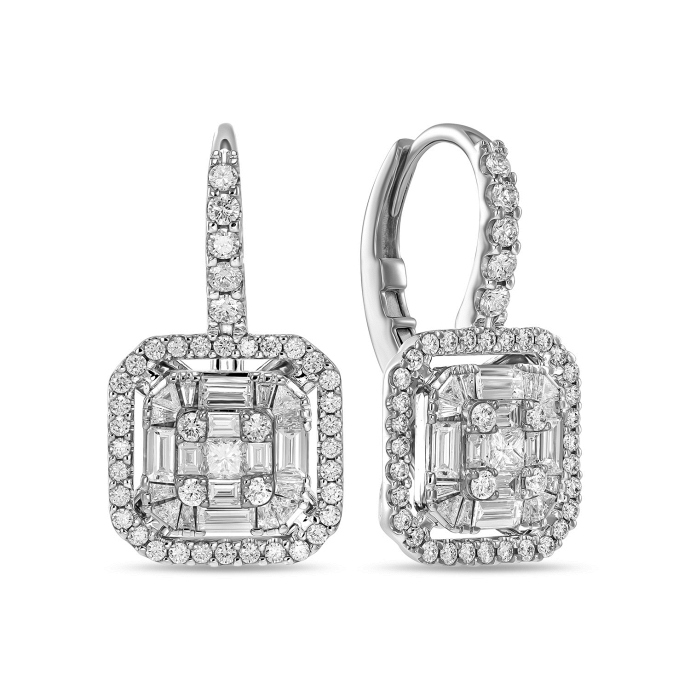 Серьги с бриллиантами - фото 1 Серьги с бриллиантами - фото 1