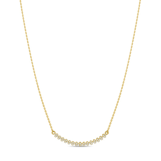 Колье с фианитами