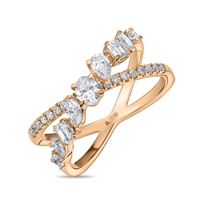 Кольцо с бриллиантами - фото 1 Кольцо с бриллиантами - фото 1