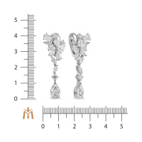 Серьги с бриллиантом - фото 2