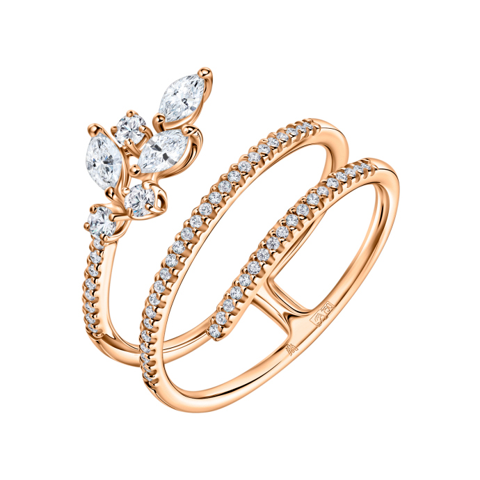 Кольцо с бриллиантами - фото 1