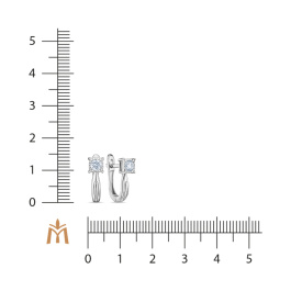 Серьги с бриллиантом