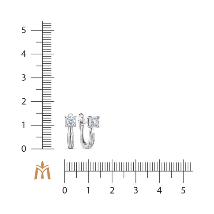 Серьги с бриллиантом - фото 2 Серьги с бриллиантом - фото 2