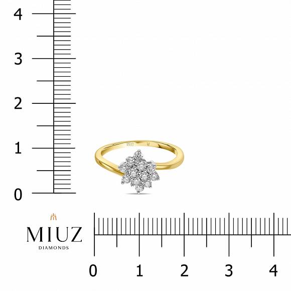 Кольцо с бриллиантами R4143-CRA-1023 - Фото 2