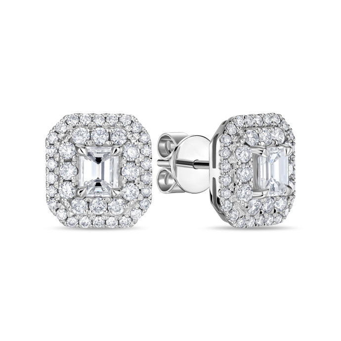 Серьги с бриллиантами - фото 1 Серьги с бриллиантами - фото 1