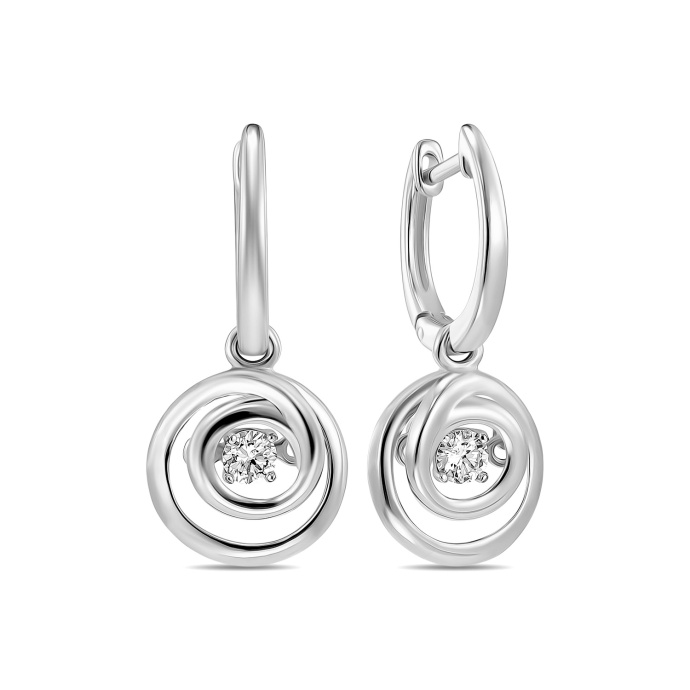 Серьги с бриллиантами - фото 1 Серьги с бриллиантами - фото 1