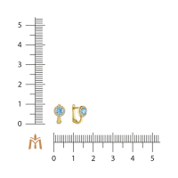 Серьги с фианитами - фото 2 Серьги с фианитами - фото 2