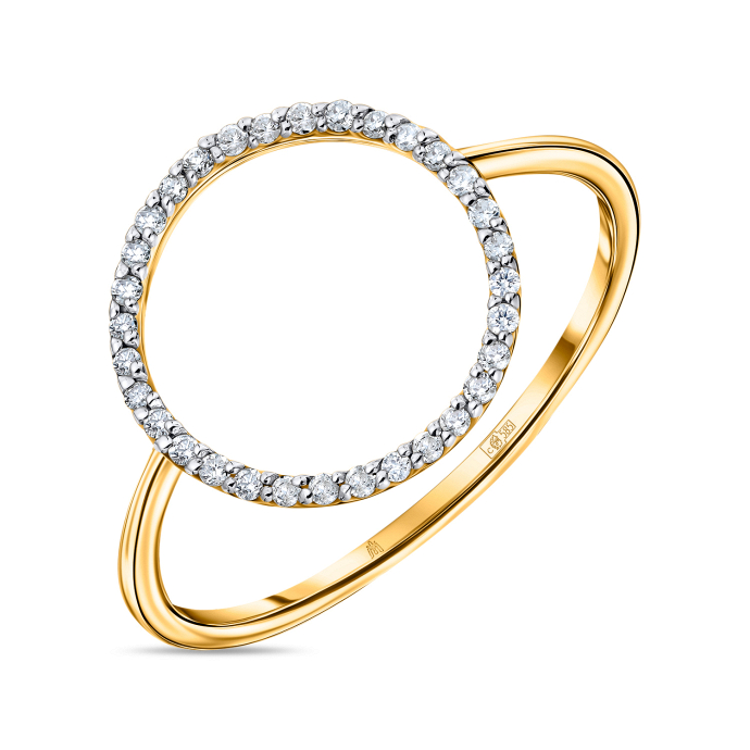 Кольцо с бриллиантами - фото 1