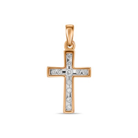 Крест с бриллиантами - фото 1