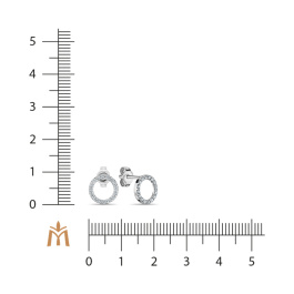 Серьги с бриллиантом