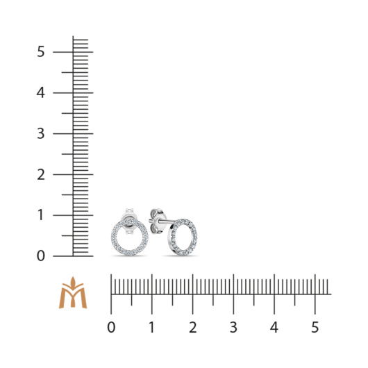 Серьги с бриллиантом